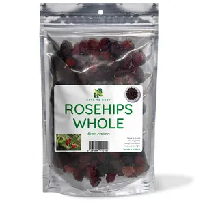 Herb To Body Rosehips Whole | Rosa Canina | Wildcrafted | 4oz Beverage Natural Dried Fruit Tea