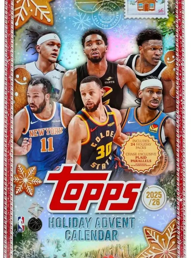 2025/26 Topps Holiday Basketball Countdown Calendar Box 2025/26 Topps Holiday Basketball Countdown Calendar Box