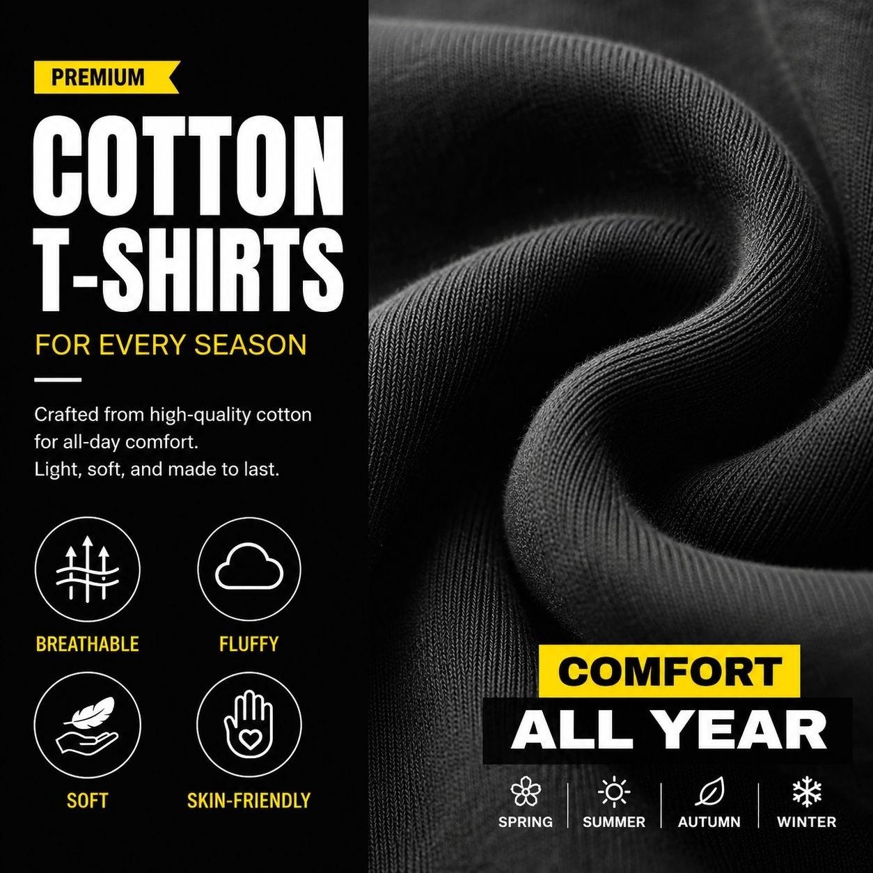 Men's Short-Sleeve Crew Neck Tee - Bicycle & Letter Print, Regular Fit, Casual Stylish Summer Top for Daily Wear