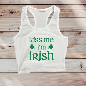 Kiss Me I’m Irish Tank Top Womenswear Tube