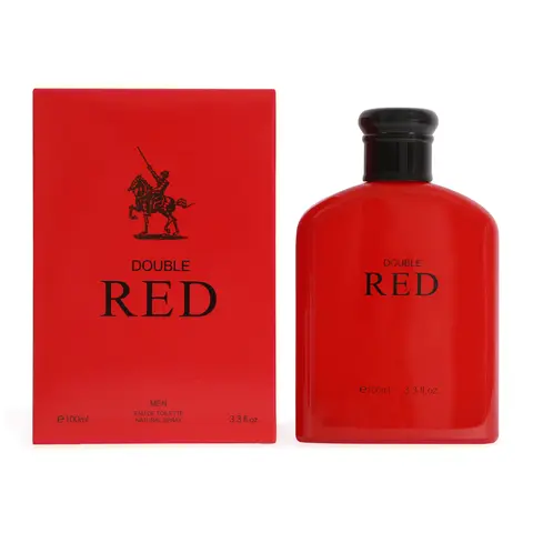 Double Red Spray Cologne Eau de Toilette for Men 100ml/3.3fl.oz. - Men's Fragrance