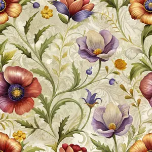 Assorted Vintage Florals Pattern 10 Quilting Cotton Fabric