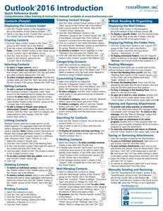 Outlook 2016 Introductory Quick Reference Guide