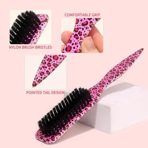 Hair Styling Brush, Detangler Brush, 1 Count Vintage Oil-Based Hair Styling Brush, Hair Straightening Comb, Heatless Straightener Comb for Sleek Ponytails, Buns & Smoothing Baby Hair, Hair Styling Comb, Anti Tangle Brush, Hair Detangling Comb