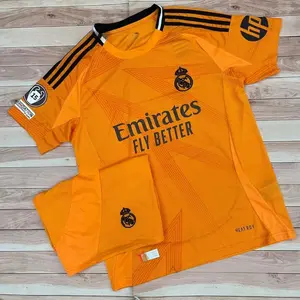 Real Madrid Retro Football Kit 2024/25 – Premium Fabric Match-Fit Cut Classic Style Breathable for Optimal Performance