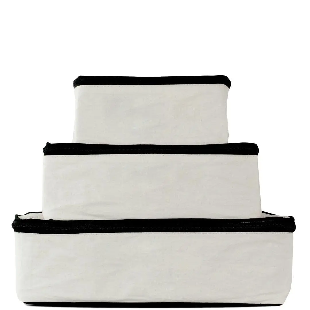 Personalized Packing Cubes, 3-pack – Cream