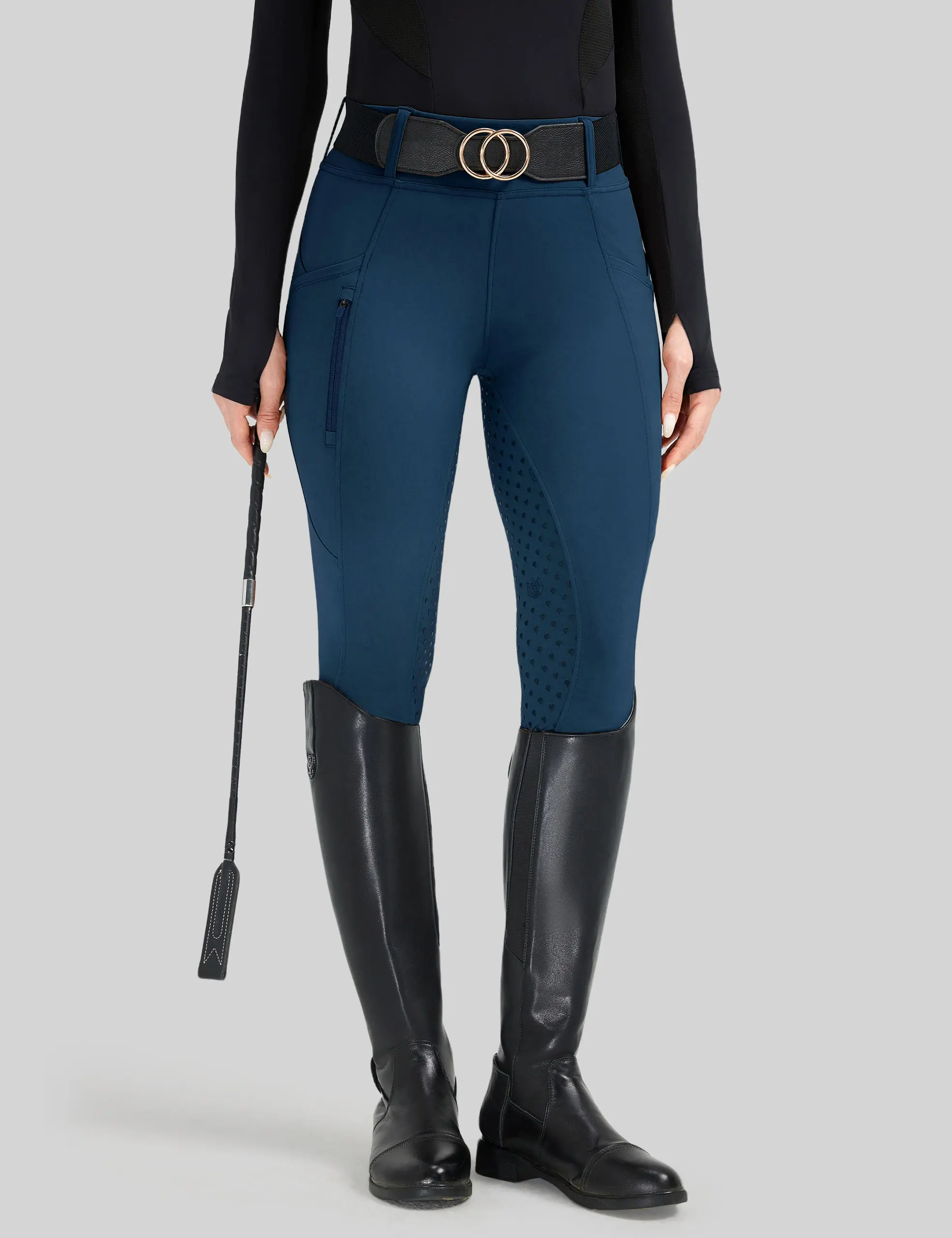 Women Full Seat Breeches Faux Back Pockets Gym Athletic Clothes Gym Clothes Workout Activewear For Fitness Gym Sportswear Bottoms