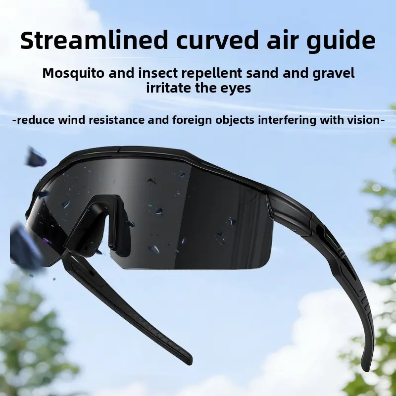 Intelligent Color-Changing Cycling Goggles, High-Definition TR90 Protection Sports Eyewear, UV400 UV Protection Sports Eyewear for Day and Night Use, Uv400 Sports Eyewear