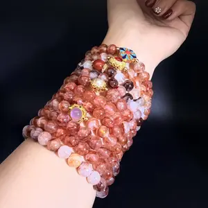 [Live-streaming exclusive sale] Fashionable design elastic fire quartz bracelet