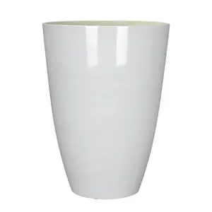 L&G Solutions 7028300 22 x 16 in. Polyresin Baja Planter, White
