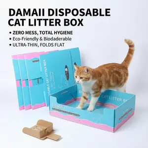 Zero Odor Home: 5-Pack Fresh-Start Disposable Litter Boxes with Scoops