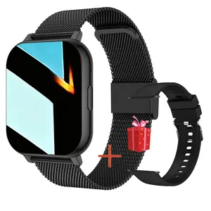 Smart Classic Watch Wireless Calling Health Tracker Voice Assistant Music Control Unisex 1.81 Inch Screen Compatible Android iOS Smartwatch