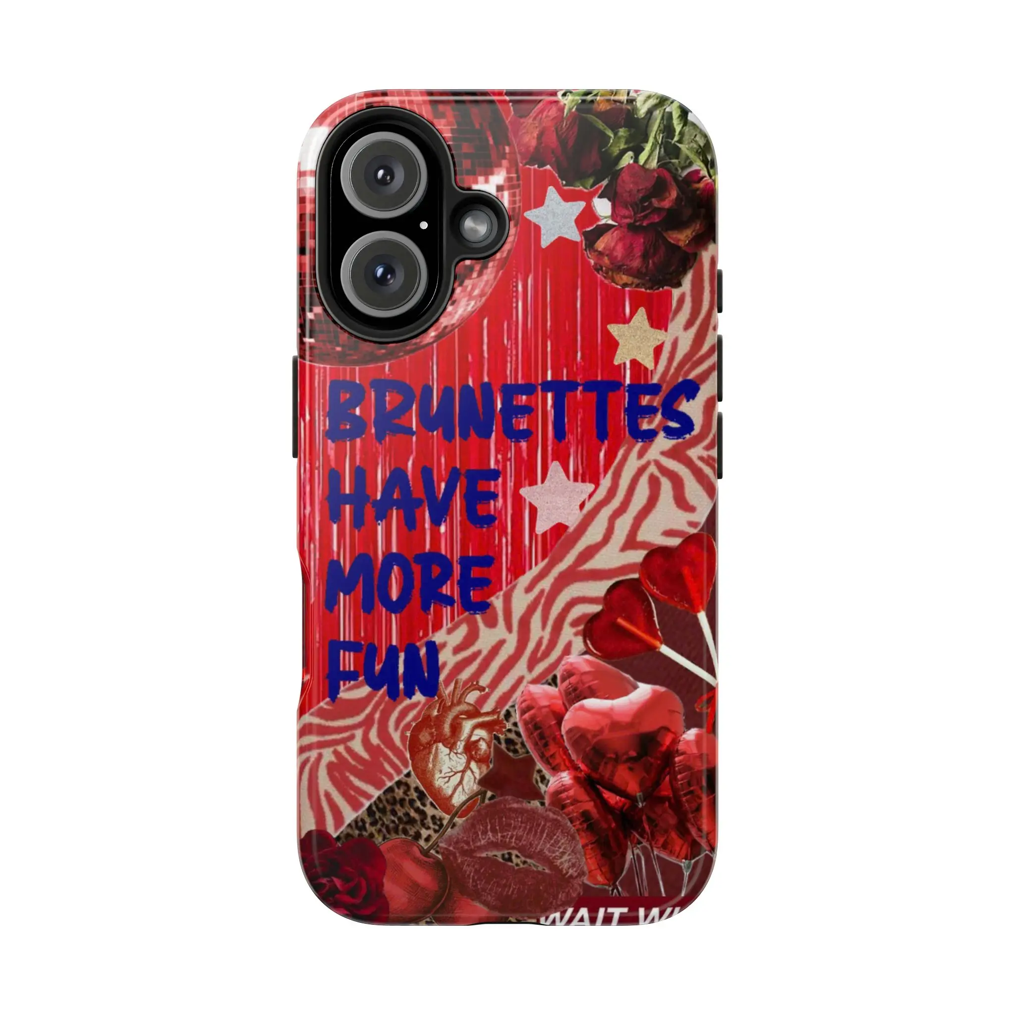 Brunettes Have More Fun Phone Case Make It Fun Red Preppy Collage Preppy  Girls Phone Cases Phone Cover Hard Case Tough 2-piece Magnetic Phone Case -  TikTok Shop
