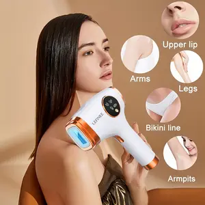 IPL Hair Removal Device for Women Men, 999,900 Flashes Painless Permanent Hair Remover, 5 Energy Levels Whole Body Use for Face Bikini Legs, Long-Lasting Results & Reduces Hair Growth
