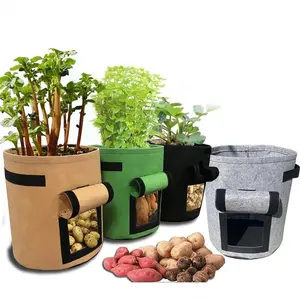 Plant Grow Bags for Garden Greenhouse Potato Pot Vegetable Growing Bags Moisturizing Gardening Tools Stackable Vegetable Planters