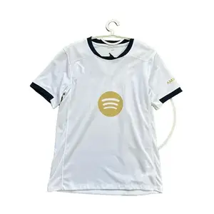 Avosezu 2526 FC Barcelona Away White Short Sleeve Soccer Jerseys La Liga Football Official Teamwear for Fans and Players