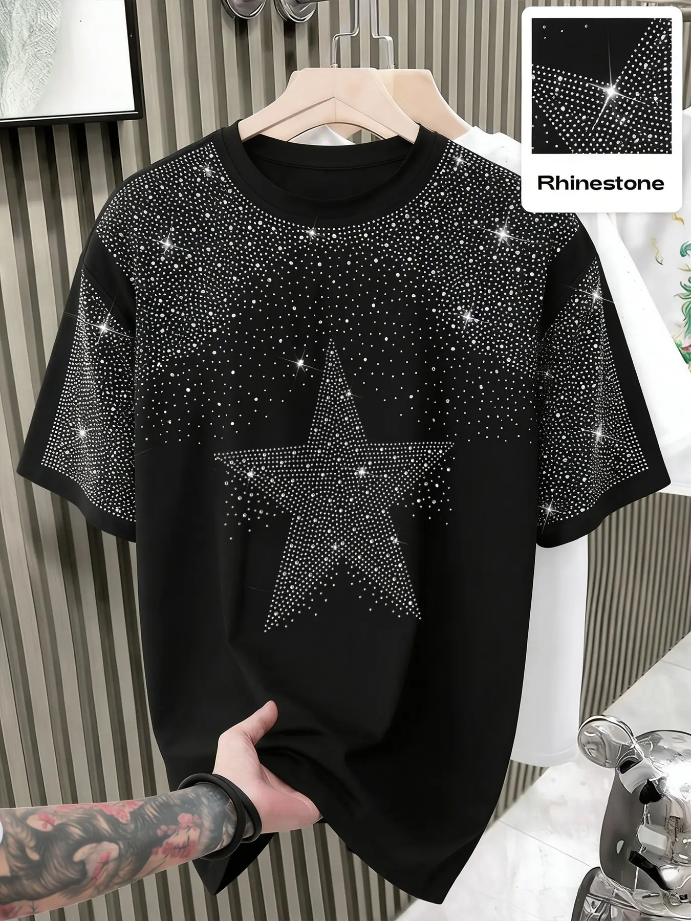 Y2k Rhinestone tee shirt - TikTok Shop