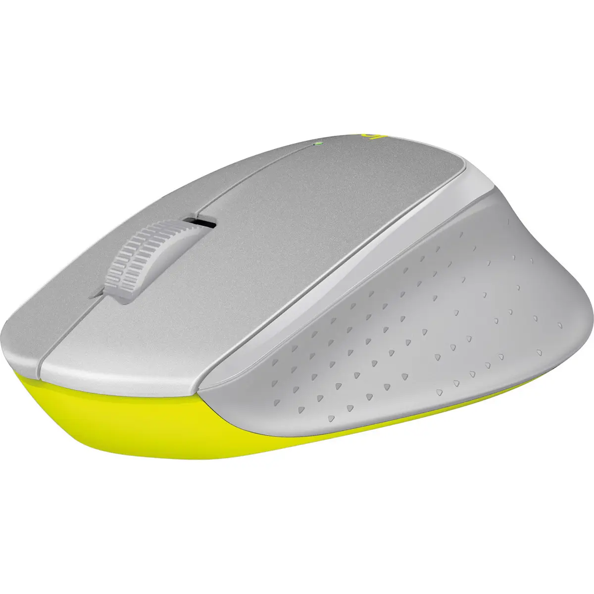 Logiix M330 Silent Plus Wireless Mouse - Lightweight, Silent Click, Wireless Input Device for Office Users, Gray/Yellow, Compatible with PC/Laptop