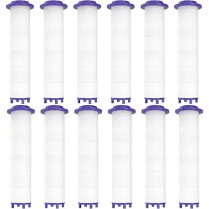 12 Pieces Hydro Jet Shower Head Filter High Pressure Handheld Vortex Turbo Fan Shower Heads Filter