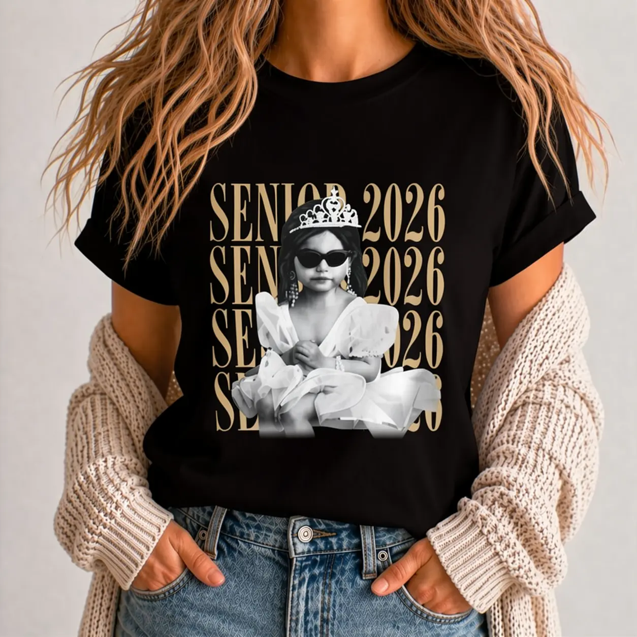 Personalized Senior 2026 T-shirt, Custom Photo Graduation Shirt for Class of 2026, Cute Senior Apparel, Custom Graduation Shirts, School Spirit Merchandise summerwins