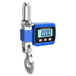 1100LBS Industrial Heavy Duty Digital Crane Hanging Weight Scale with Accurate Sensor, Ideal for Farm, Hunting, Bow Draw Weight, Big Fish & Hoyer Lift, Blue