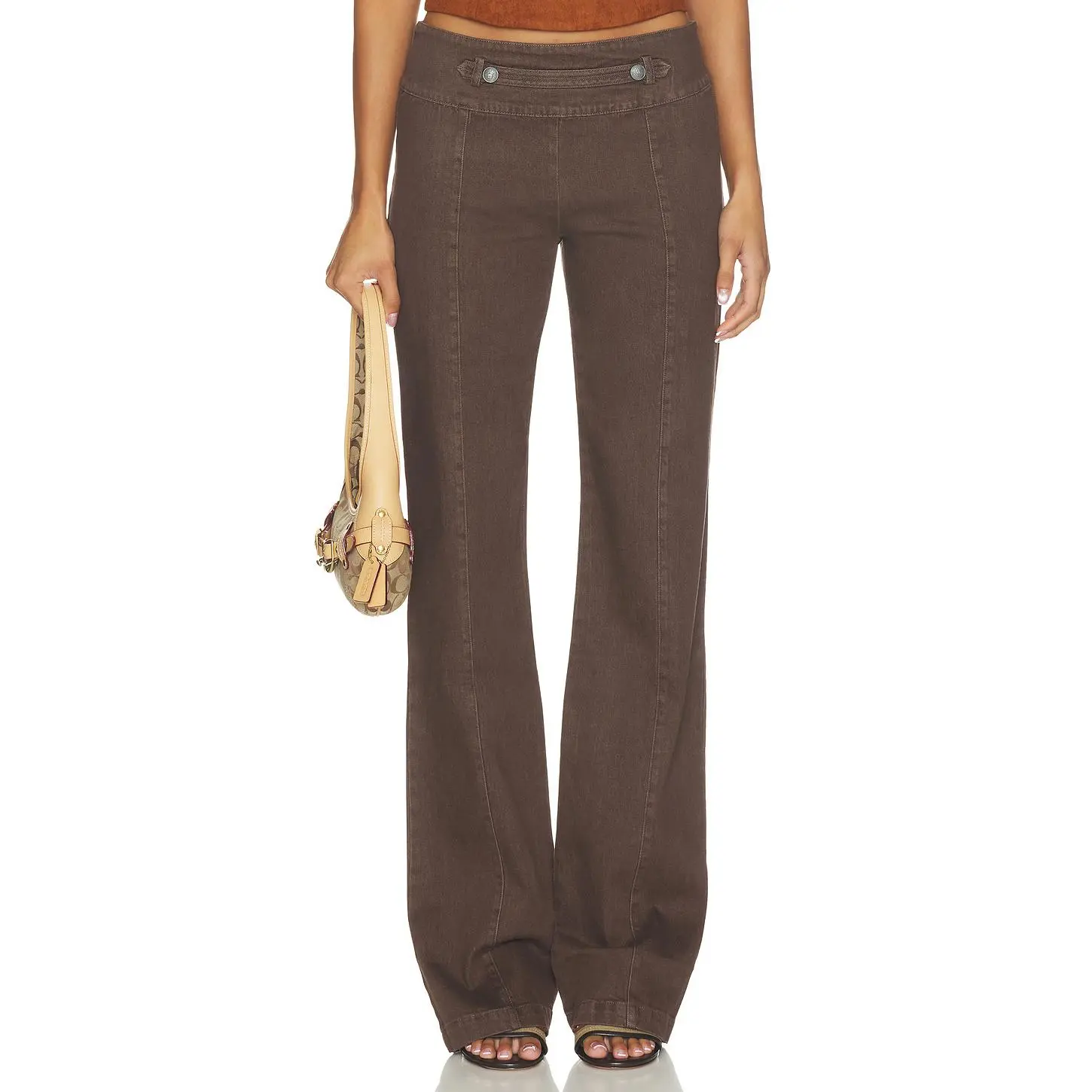 Amanda Uprichard Regency Pant in Cocoa