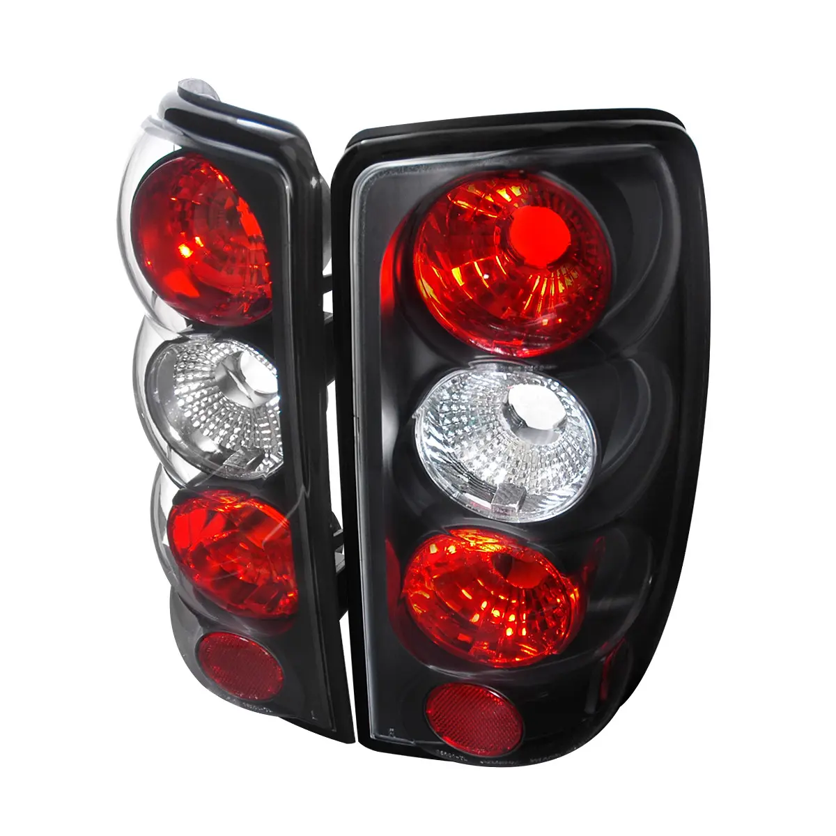 2000-2006 Chevrolet GMC Suburban/Tahoe/Yukon Tail Lights (Matte Black Housing/Clear Lens) 2000-2006 Chevrolet GMC Suburban/Tahoe/Yukon Tail Lights (Matte Black Housing/Clear Lens)