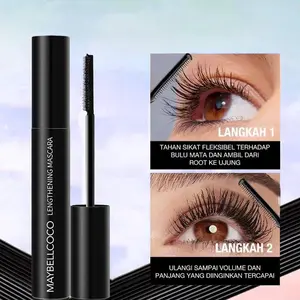Waterproof Mascara Easy Peel Off, Lengthening Mascara, Volumizing Curling Long-Lasting No Smudge Eyelash Makeup, Perfect for Daily Use & Special Occasions, Cosmetics