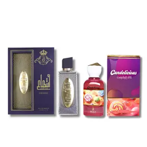 Mother's Day Set Arabiyat Ash'aa Amethyst & Candelicious Eau De Parfum 3.4FL.OZ Rose Amber Refined Scent Candleicious