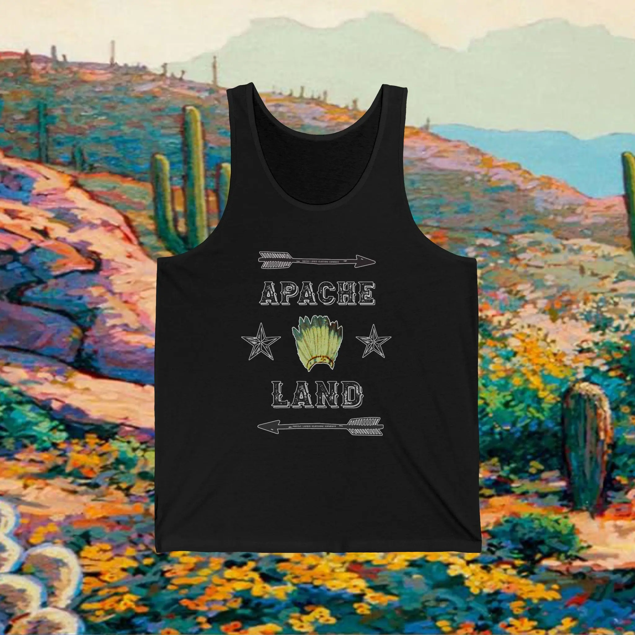 Apache Tribe Arrow Unisex Tank Top - Honoring First Nations, Inuit, Native American Indigenous Cultures