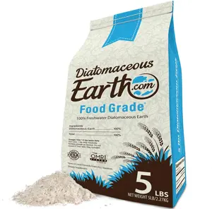 DiatomaceousEarth 5 LBS FOOD GRADE Diatomaceous Earth - 100% Organic All Natural Diamateous Powder - Diametaceous for humans is Safe Around Children