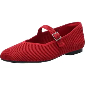 Anne Klein Amerie Ballet Flat Red  AMERIE-RED Women's