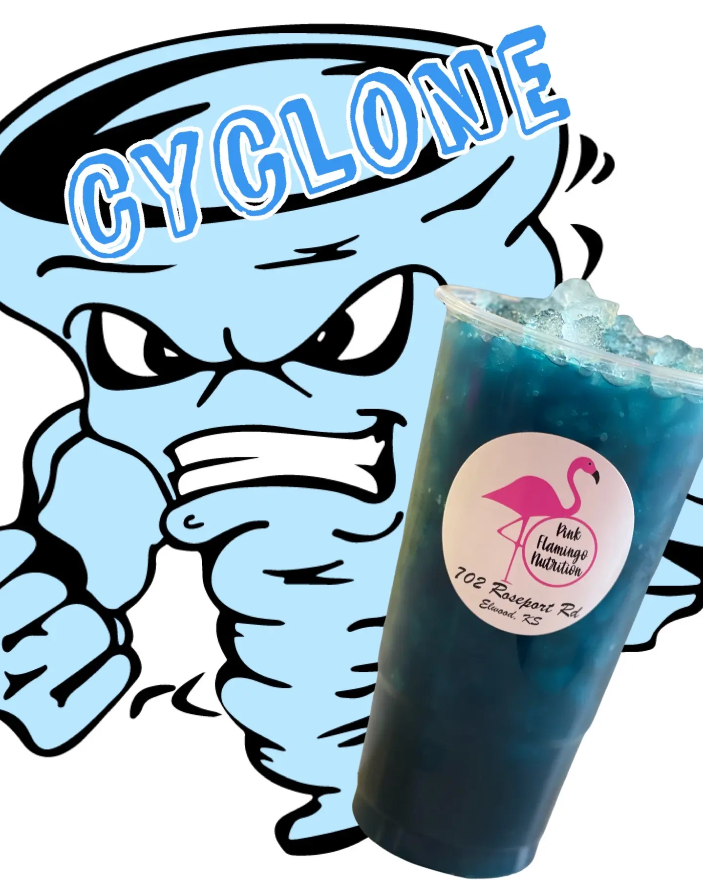 Cyclone Loaded Tea - Blue Blast & Berry, 298mg of caffeine, 3.75 calories, 0 sugar, less than 1 carb Cyclone Loaded Tea - Blue Blast & Berry, 298mg of caffeine, 3.75 calories, 0 sugar, less than 1 carb
