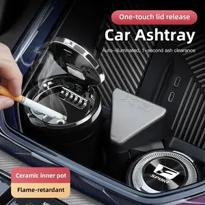 Car ashtray with lid ceramic lining flame retardant car ashtray For Lexus F-SPORT ES RX NX LS UX LM LX GX LC RZ IS CT GS RC HS SC TX LBX IS300 RX350 LS500 LX600 NX260 CT200