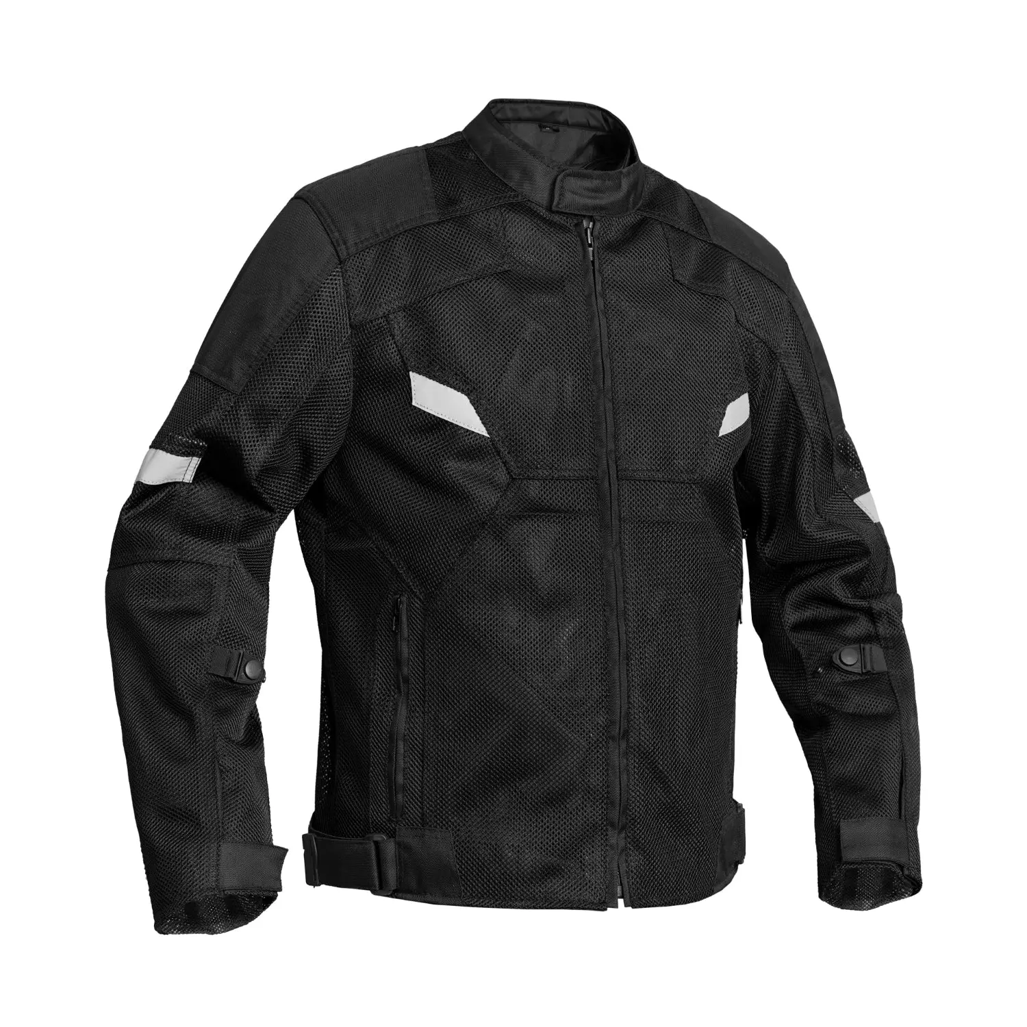 DANIEL SMART Men's Adrenalift All-Seasons Sports Jacket - Long Sleeve Biking Outerwear with Breathable Mesh, Stretch Back, Removable Liner, Impact Armor, Conceal Carry Pocket, Buttons, Hook & Loop, Reflector Panels
