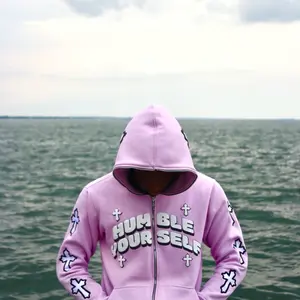 “Light Purple” Humble Yourself Full Zip Hoodie