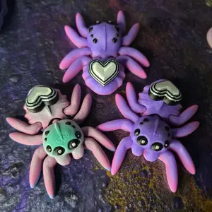Articulated Spider Colorful Design Unique Colors with Accents and Adjustable Joints desk pet stress and anxiety relief