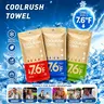 CoolRush Towel for Hot Weather, Cooling Towel, Wipes impregnated with a cleaning preparation, Instant & Long-Lasting Cooling for Outdoor Performance, Large Cooling Body Wipe, Must Have for Summer Travel, Running,Gym , Camping Gardening & Daily Use