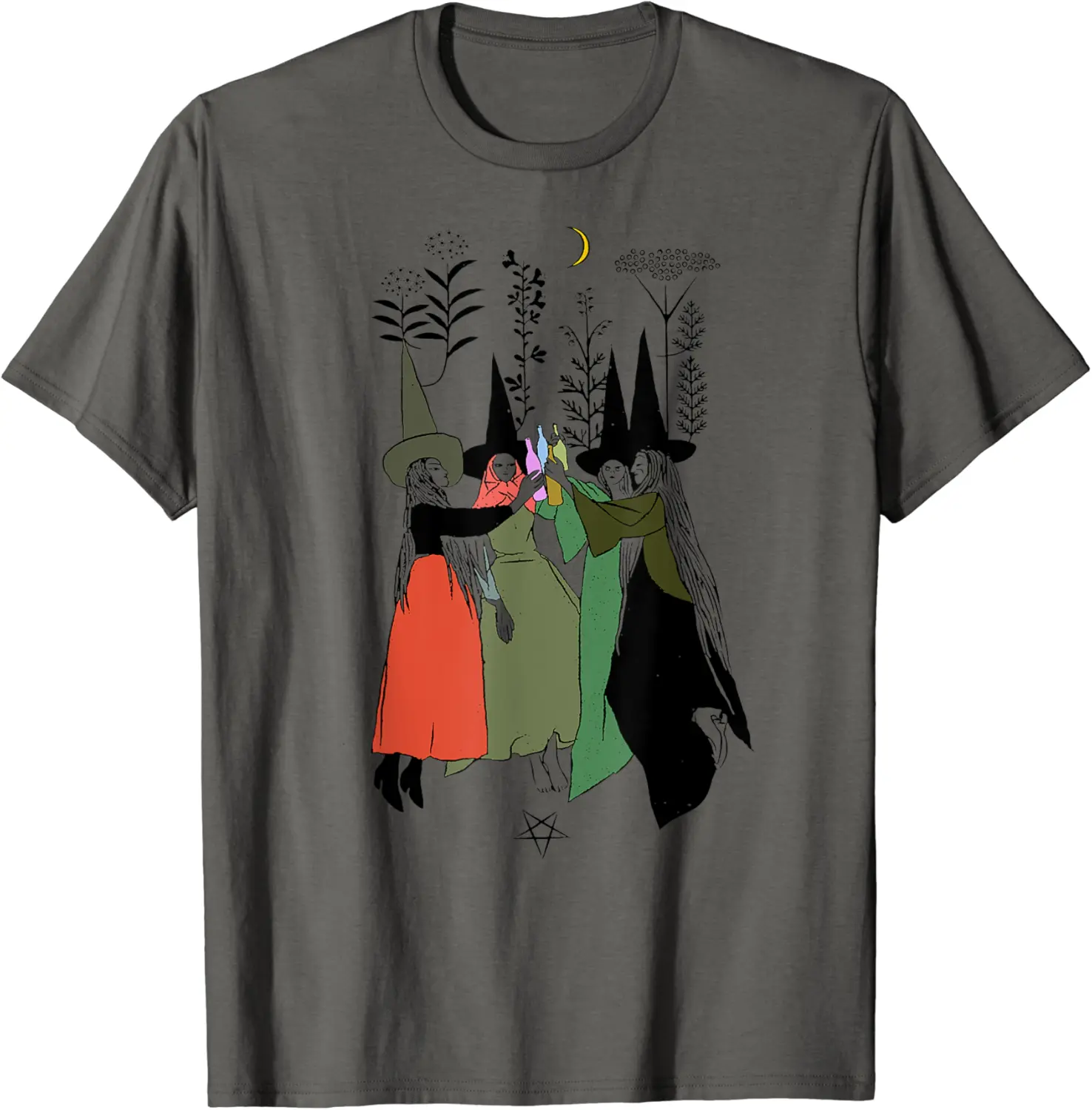 Bad Witch Vibes Witch Scary Hand Halloween T-Shirt - Robertbobby Shop TRSB08HNWPHMC