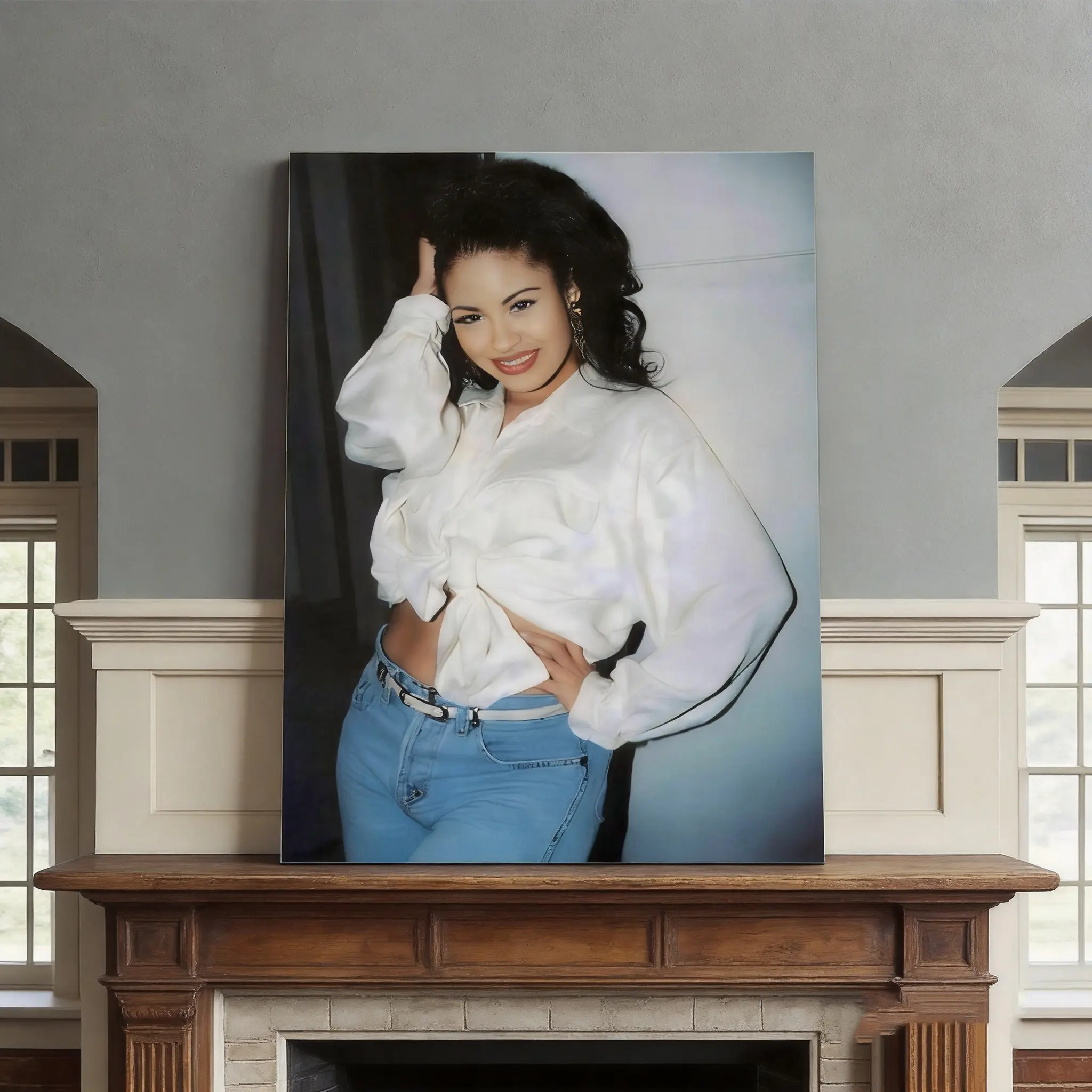 Selena Quintanilla Art Painting Decorative Classic Poster Art Wall Art Oil Painting Art Canvas Poster Decorative Painting Porch Living Room Art Decoration Artwork For Walls Hanging Wall Art