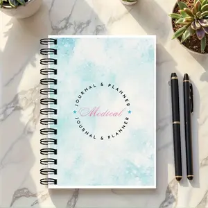 Adult Comprehensive Health Management Journal, Spiral Bound Planner, Complete Medical Plan, Drug Tracking, Blood Pressure Log, Daily Diet & Activity Record
