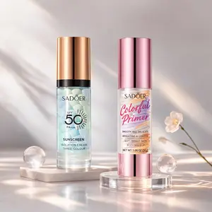 Three-In-One Foundation Primer, SPF 50 High Sun Protection, Brightening, Oil Control, Long-Lasting Moisture, Ideal Makeup Base