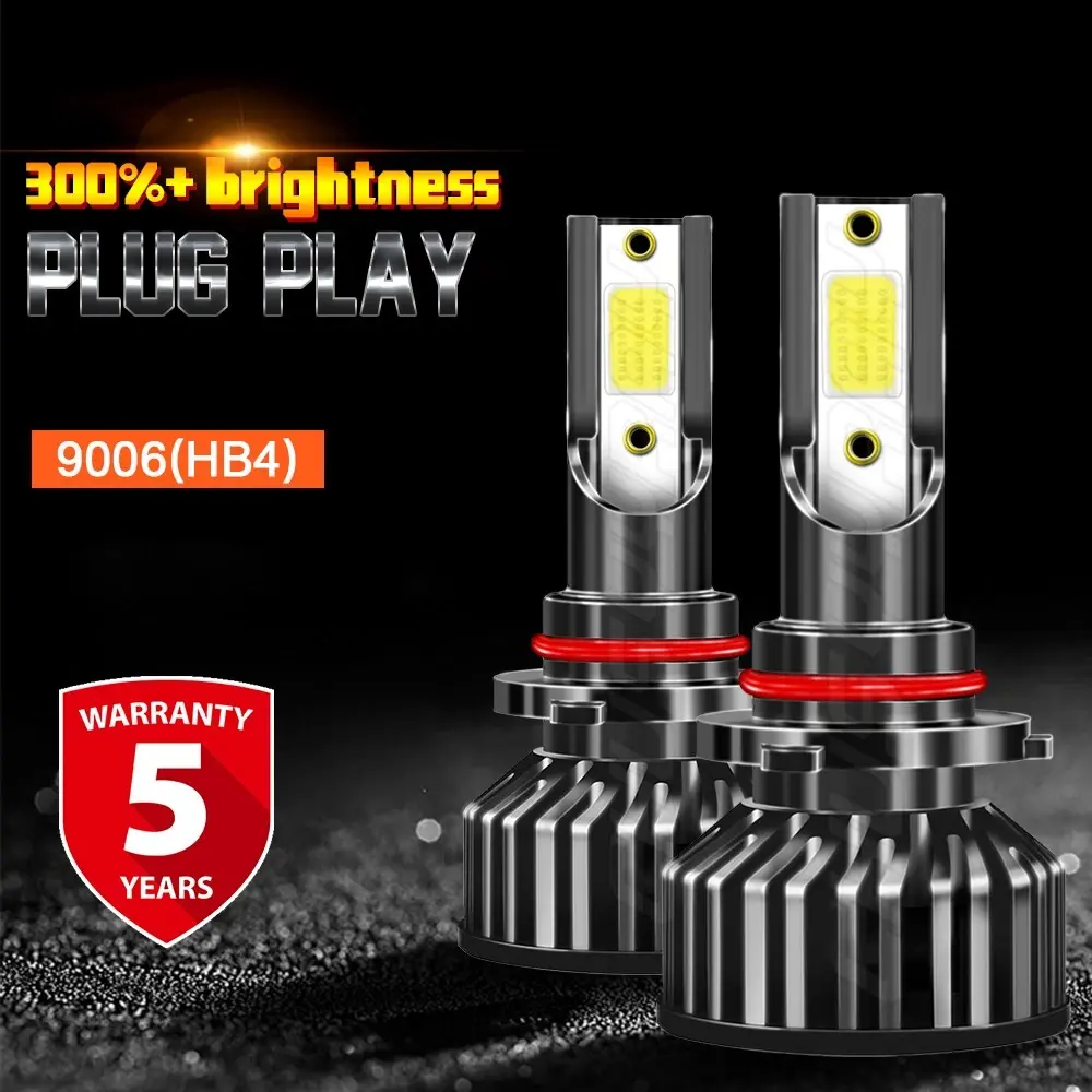 Pair 9006 LED Headlight Low Beam Bulbs 6000k white for Toyota Corolla 2001 2002 2003 2004 2005 2006 2007 2008 2009 2010 2011 2012 2013