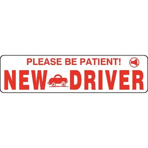 New Driver Be Patient Magnet Sign Student Teen School Safety Driver's Ed #5