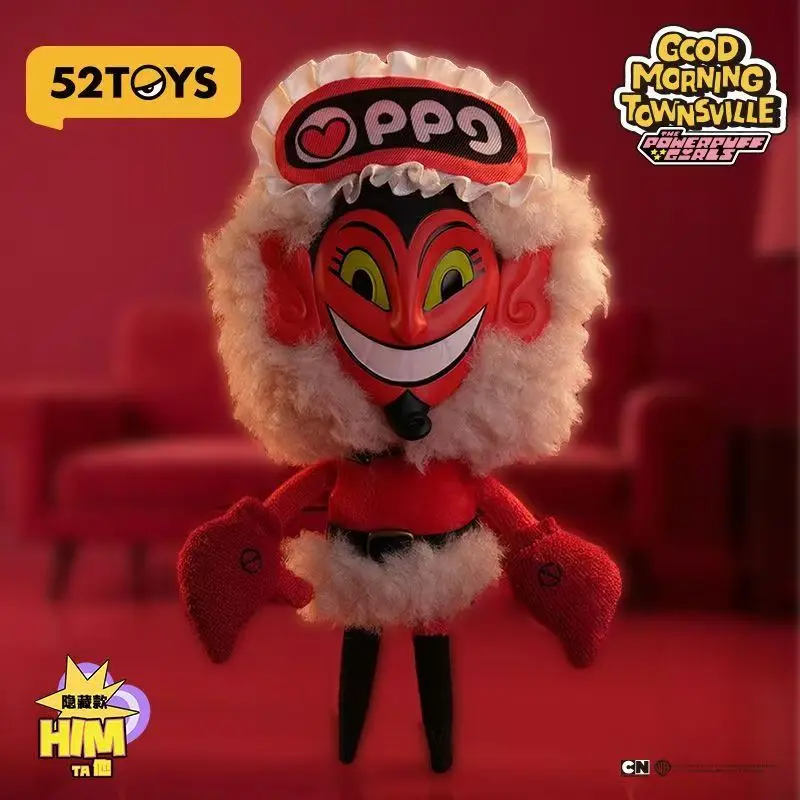 52TOYS Powerpuff Girls "Good Morning Townsville" Mystery Plush Blind Box, Cute Cartoon Character Plush Doll, Collectible Surprise Gift for Fans & Kids