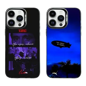 Movie S-Scarfaces Tony M-Montana Phone Cases For iPhone 17 Promax Pro Air 16 Plus 15 14 13 12 11 Gray Matte Silicone Black Cover