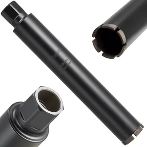 VEVOR Core Drill Bit, 2-1/2 inch Diameter, 14 inch Drilling Depth, 1-1/4 in-7 Internal Thread, High-Precision Welding Technology, Wet Diamond Core Bit for Reinforced Concrete, Bricks, and Masonry