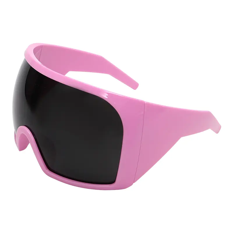 Futuristic Wrap Around Sunglasses Rave Curved Lens UV400  display picture 1