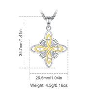 Gold Plated And Silver With Rope Chain Gift