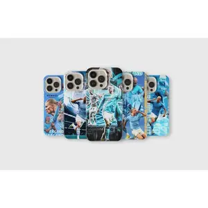 Erling Haaland Phone Case Football Lover Cover Compatible with iPhone X, 11, 12, 13, 14, 15, 16, 17 Plus Pro Promax & SS Galaxy S21-25 Series
